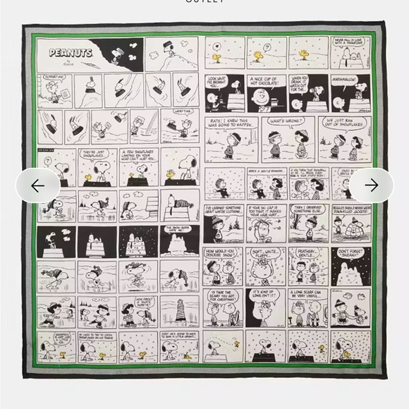 kate spade Accessories - Kate Spade Peanuts Silk Square Scarf